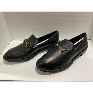 Lisa Vicky Zany-V Black Sheep Napa Black Loafer Size 8 Med NWT Nordstrom